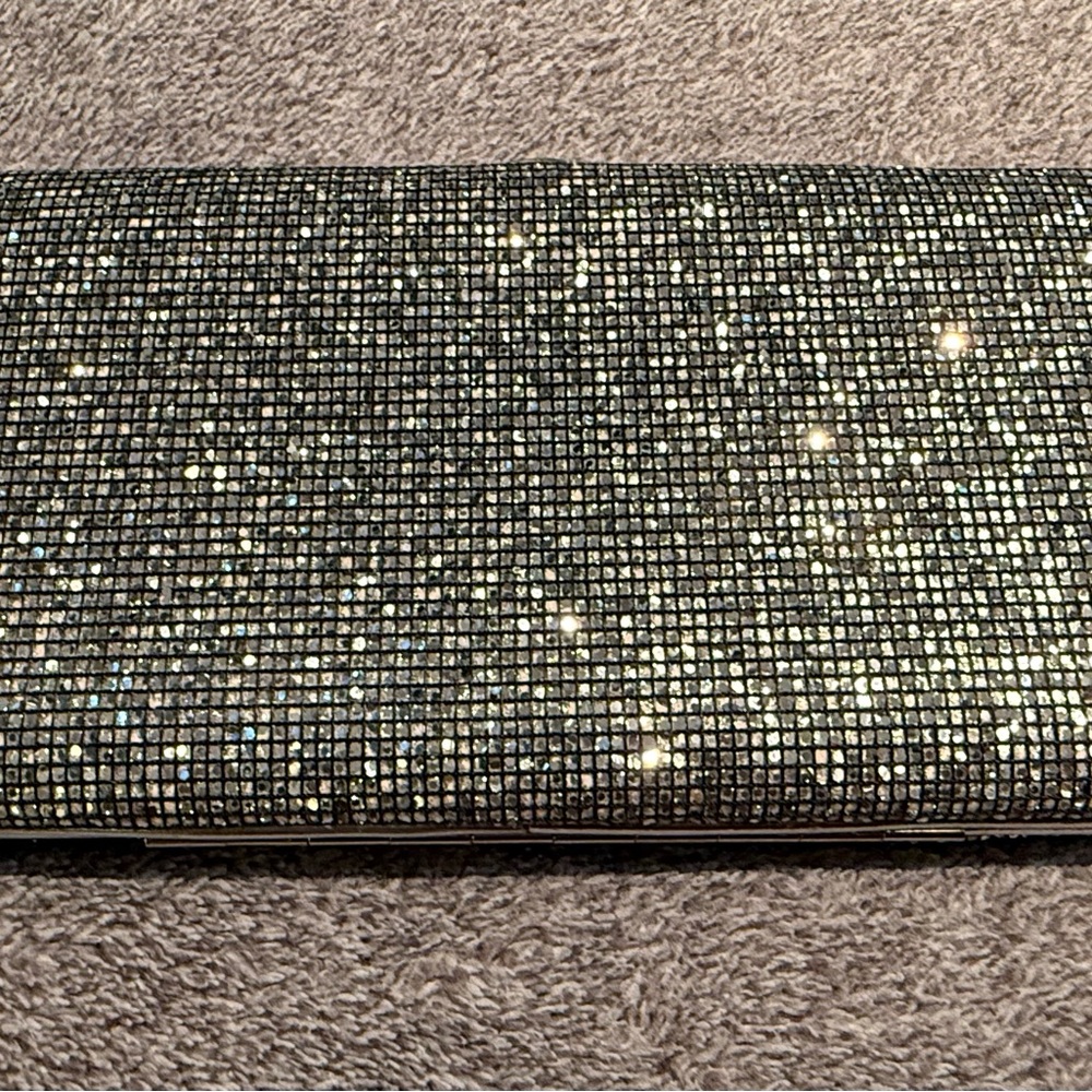 Elegant Silver Clutch Bag